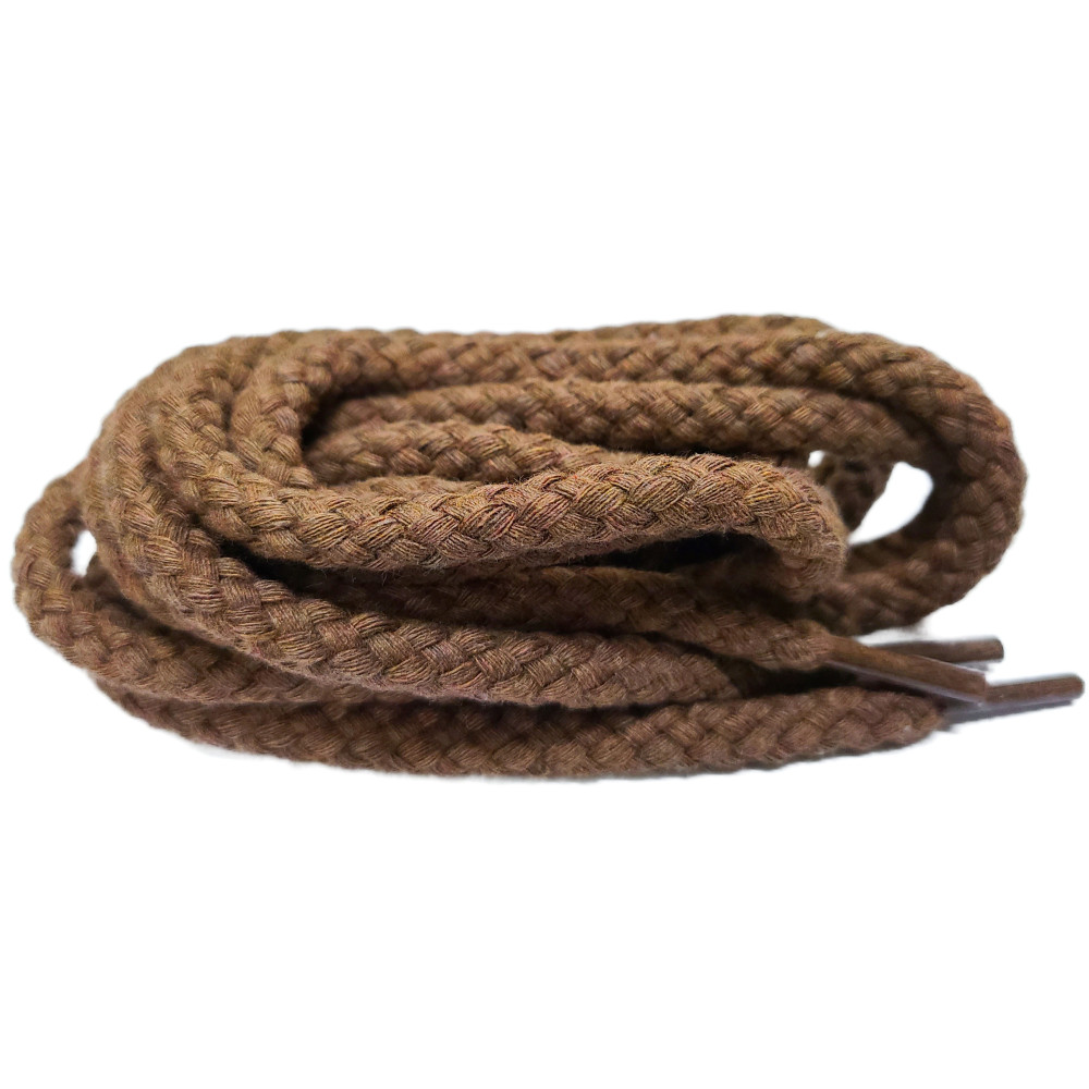 Brown Braid Rope Laces 